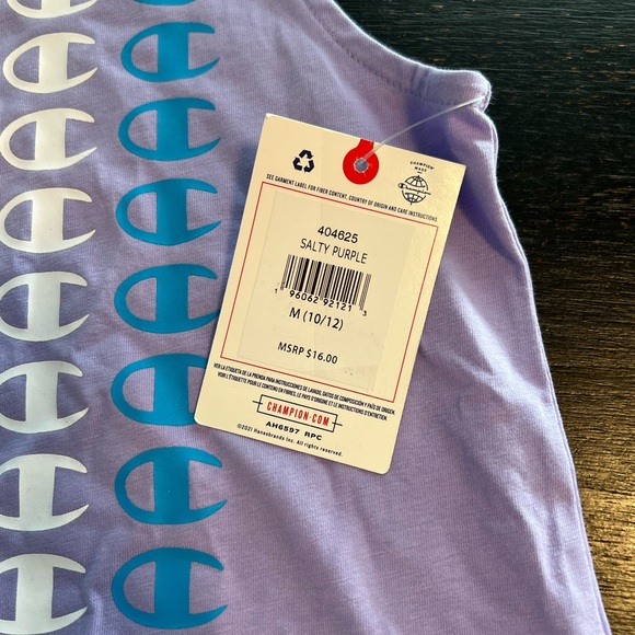 Champion Girls Tank Top with Rainbow C Logos Medium (10/12) - Picture 6 of 7